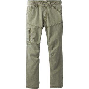 Prana Men's Olive Bentley Breathe Side Pocket Outdoor Trail Cargo Pant Size 34